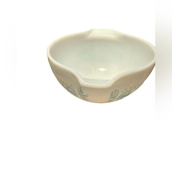 Vintage Pyrex Mixing Bowl | Amish Butterprint | Turquoise on White | #403 2.5 QT - Picture 7 of 10